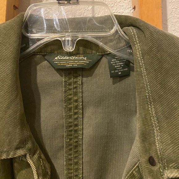 Eddie Bauer Green Corduroy Jacket - Picture 2 of 4